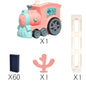 Electric Domino Train Toy with Automatic Block Dispenser (One Set)