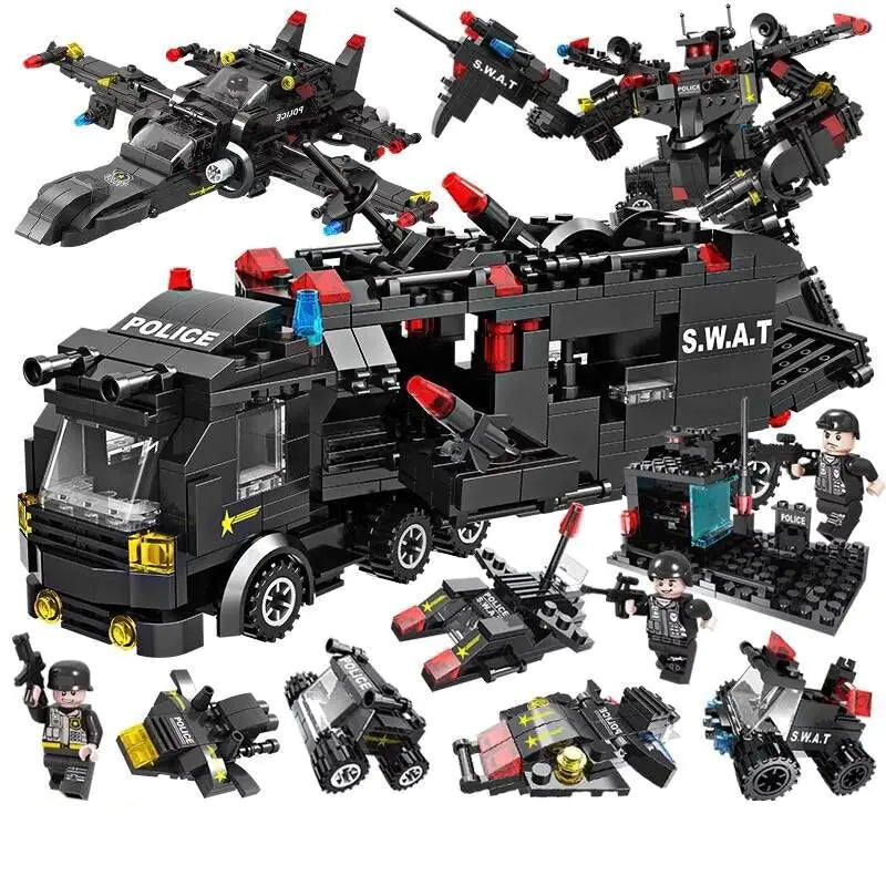 Eagle Police Building Blocks Educational Toy for Kids