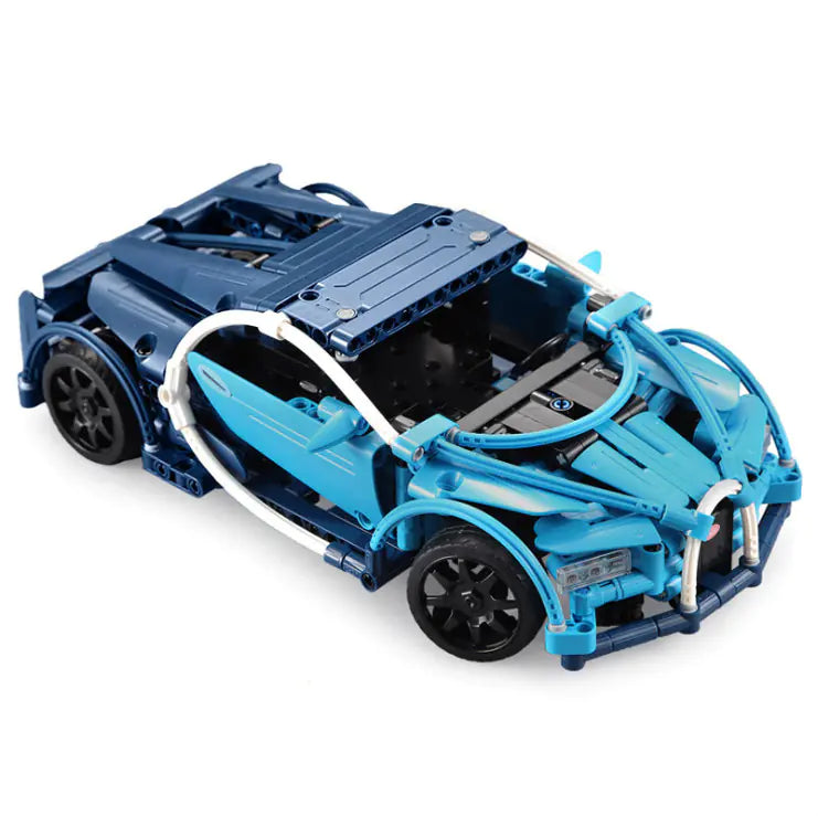 Blue Phantom Puzzle Building Block RC Toy Car Model