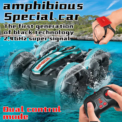 Amphibious Double-sided Stunt Remote Control Car