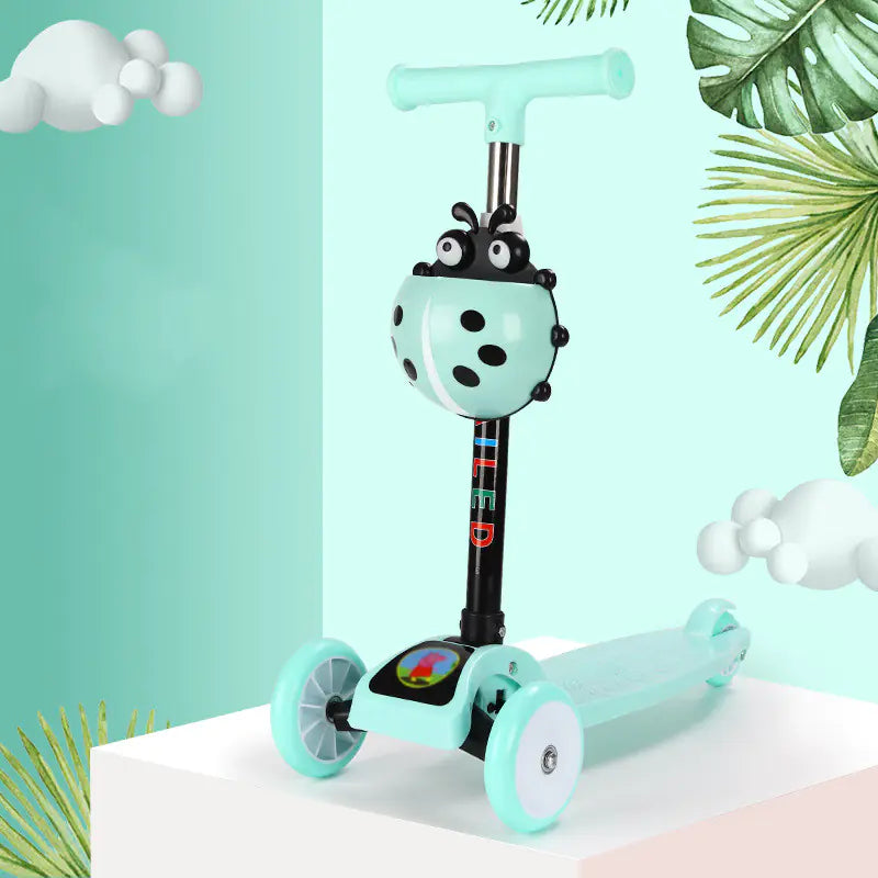 Kids' Scooter and Ladybug Ride-On Toy
