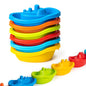 Bath Boats | Multi Colored Baby Bath Toys | Fun and Educational Bath Toys for Toddlers | Toddler Bath Toys for Girls and Boys | Stackable Bath Toy | Toddler Bath Toys for Girls and Boys (6)