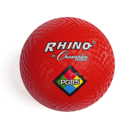 Champion Sports Rhino Playground Balls 8.5" D - Two Ply Nylon Wound RED