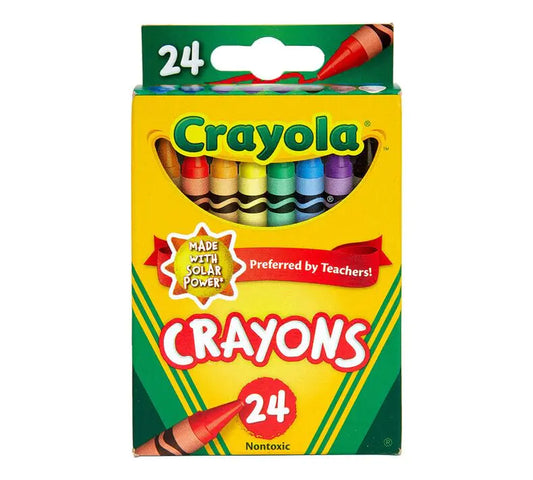 975 Supply 1 pack Crayons Classic Colors Crayons For Kids School Crayons Assorted Colors - 24 Crayons Per Box - 1 Box