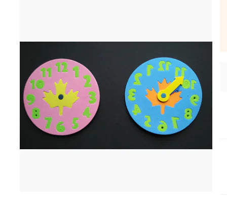 EVA Clock Puzzle Blocks for Time Learning (Gift Set)