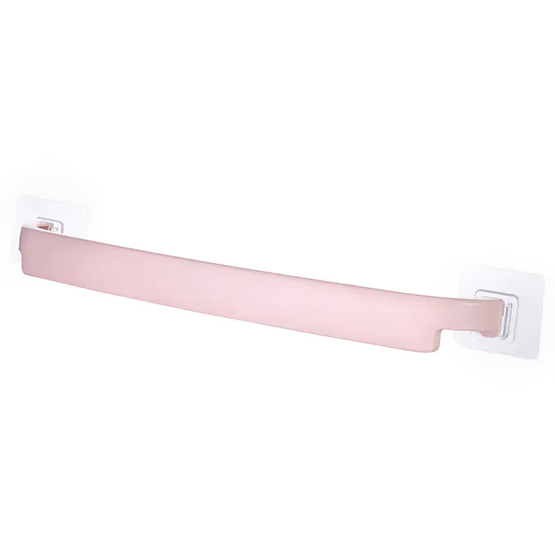 No-Drill Bathroom Towel Rack - Strong Plastic Storage