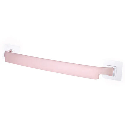 No-Drill Bathroom Towel Rack - Strong Plastic Storage