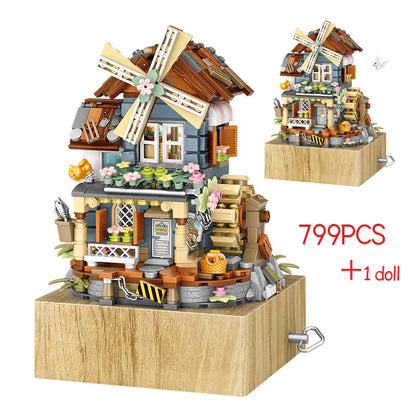 Windmill House Sound Box Building Block Set