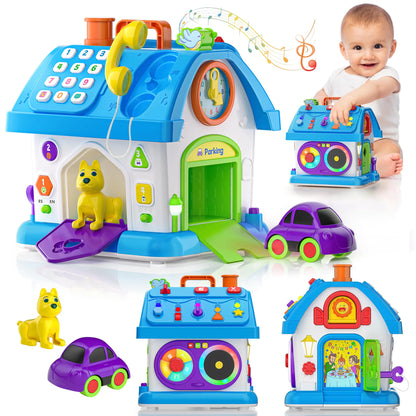 Toys for 1 Year Old Girl Boy Gifts Baby Toys 12-18 Months Toddler Montessori Educational Learning Toys for 1-2 Year Old Baby Musical Toy House for One Year Old Boys Girls Birthday Gift