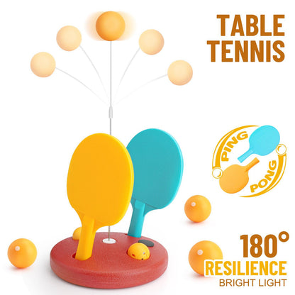 Glowing Ping-Pong Set - The Luminous Delight Of Night Games With Flashing Lights, Easy To Play, And Endless Laughter