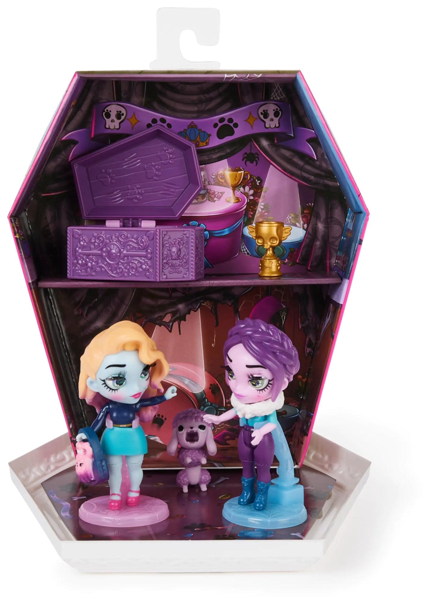 Zombaes Forever Wild Vibes Rest in Show Zombie Dolls & Accessories Deluxe Set 2 Exclusive 3.5-inch Figures 2 Pets & More Kids Toys for Girls