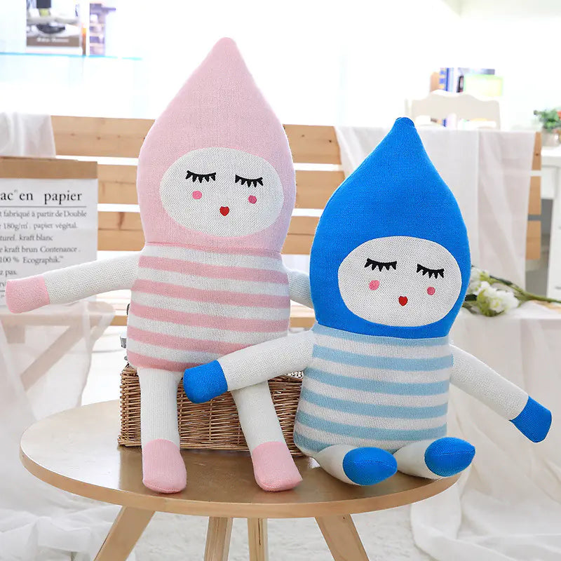 Knit Pointed Doll Plush Toy for Kids' Room Decor