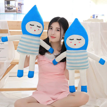 Knit Pointed Doll Plush Toy for Kids' Room Decor