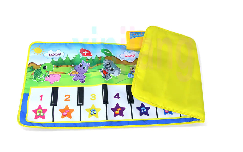 Multifunctional Music Piano Mat for Kids, Green