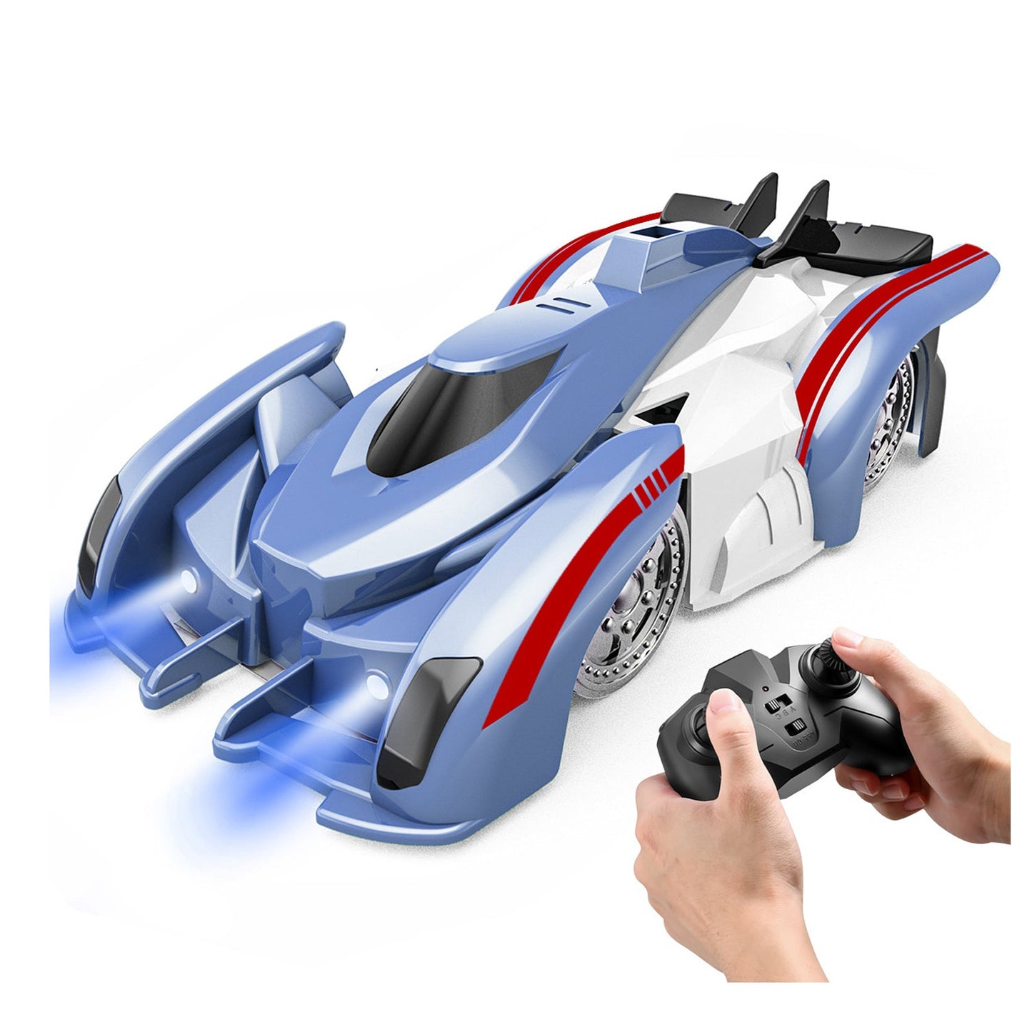 Electric Wall Climbing Car Toy 360° Rotating Shunt Car Remote Control Dual Mode RC Car Rechargeable Toy Car with Headlights Taillights Birthday Christ
