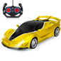 Remote Control Car for Kids 1/18 RC Racing Cars for boys girls 2.4Ghz Remote Control Cars with Headlight & Rotating Drifting High Speed Cars Toys for Kids 3 4 5 6 7 8-12 Birthday party Gifts (Gold)