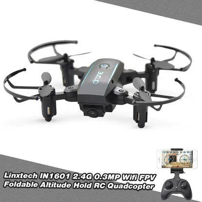 Mini Foldable WIFI Drone with 720P Camera (RC Quadcopter)