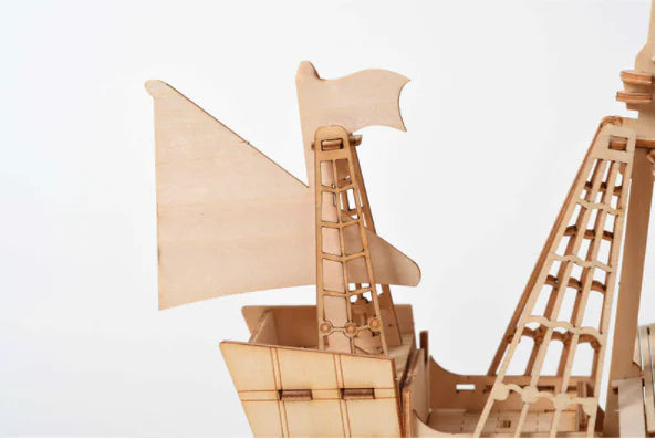 3D Puzzle Building Blocks - Sailboat Model Toy