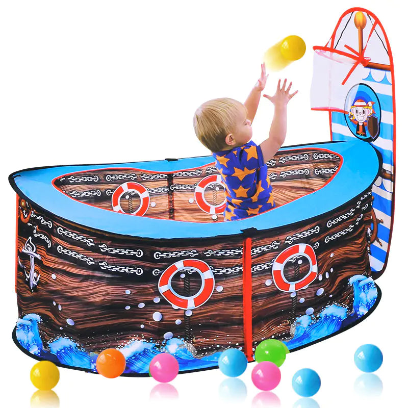 New Pirate Ship Indoor Play Tent with Ball Pit