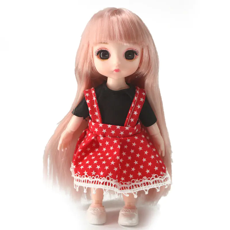 16-17cm Casual Dress Set for 6-inch Doll with Joints