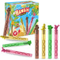 40PCS Hawaiian Bubble Wands Mini Bubble Wands for Tropical Party Favors Summer Gift Toys for Girls Boys Kids Toddler Adults Aloha Party Bag Stuffers Goodie Bag Filler Classroom Prizes