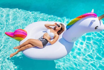 Thick Inflatable Unicorn Water Float and Pool Raft