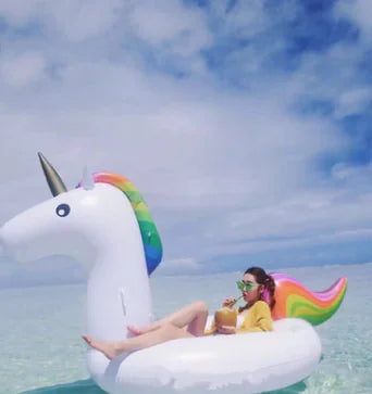 Thick Inflatable Unicorn Water Float and Pool Raft