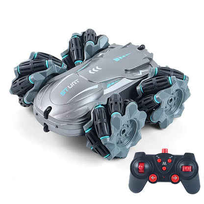 Remote Control Four-Wheel Drive Stunt Car for Kids