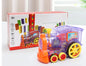 Electric Domino Train Toy with Automatic Block Dispenser (One Set)