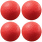 AppleRound 8.5-inch Dodgeball Playground Balls Pack of 4 Balls with 1 Pump Official Size for Dodge Ball Handball Camps and Schools (Red)