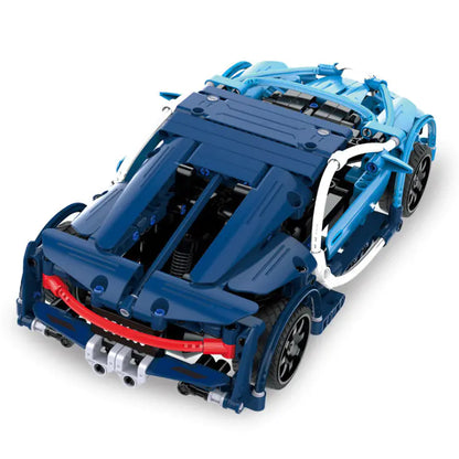 Blue Phantom Puzzle Building Block RC Toy Car Model