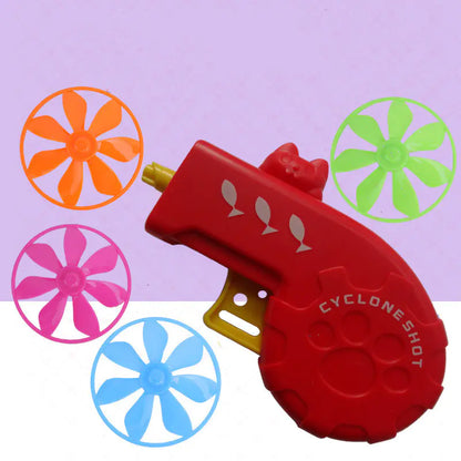 Colorful Flying Saucer Toy Gun for Boys (Educational)