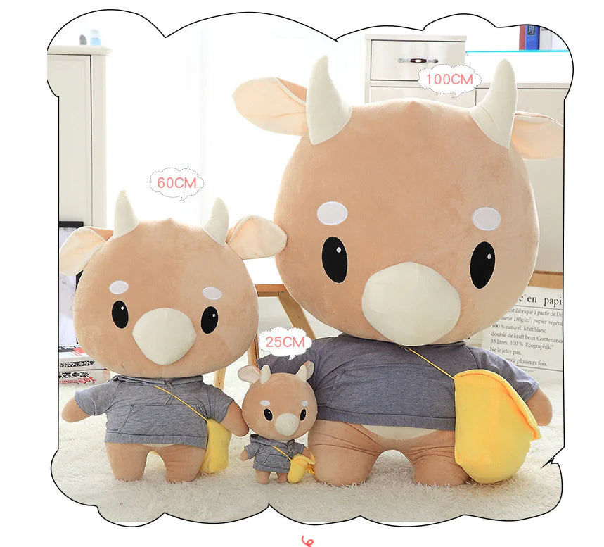 Jin Secretary Plush Cow Doll - Stuffed Toy Figure