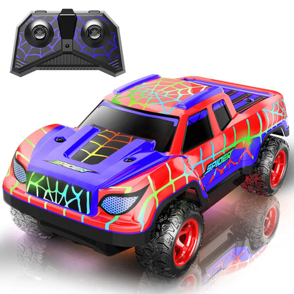 MIXSHAKE Remote Control Car for Boys 4-7 Mini RC Racing Cars for Kids Ages 3 and up 2.4Ghz Beginners RC Cars with Cool Light and Rechargeable Toys for Boys Ages 3 4 5 6 7 8 Birthday Xmas Gift Red