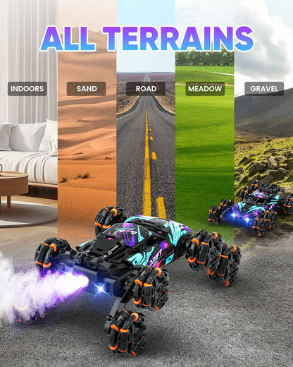 Minetom 8WD Gesture Sensing RC Climbing Car Toy for Kids Ages 6-12