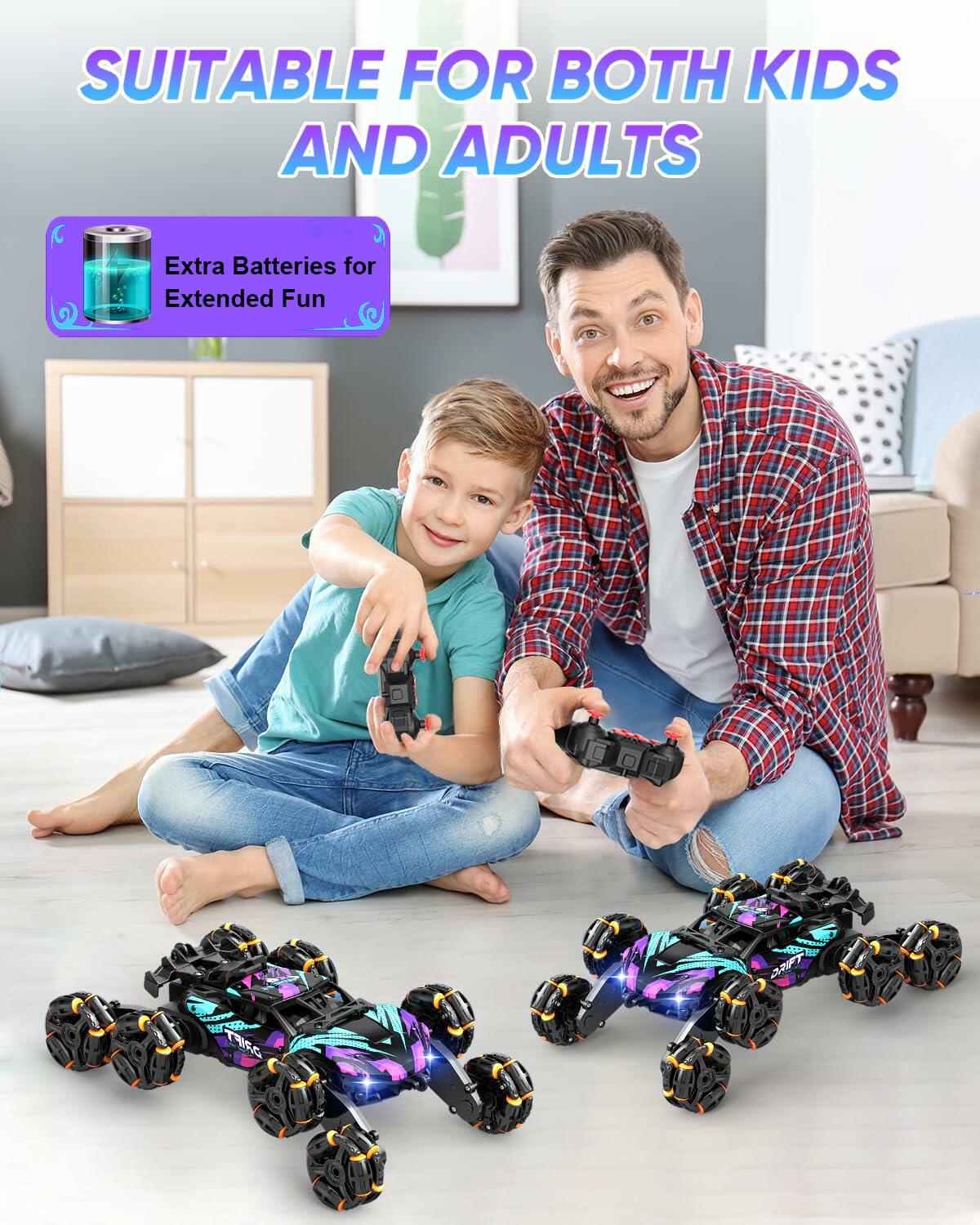 Minetom 8WD Gesture Sensing RC Climbing Car Toy for Kids Ages 6-12