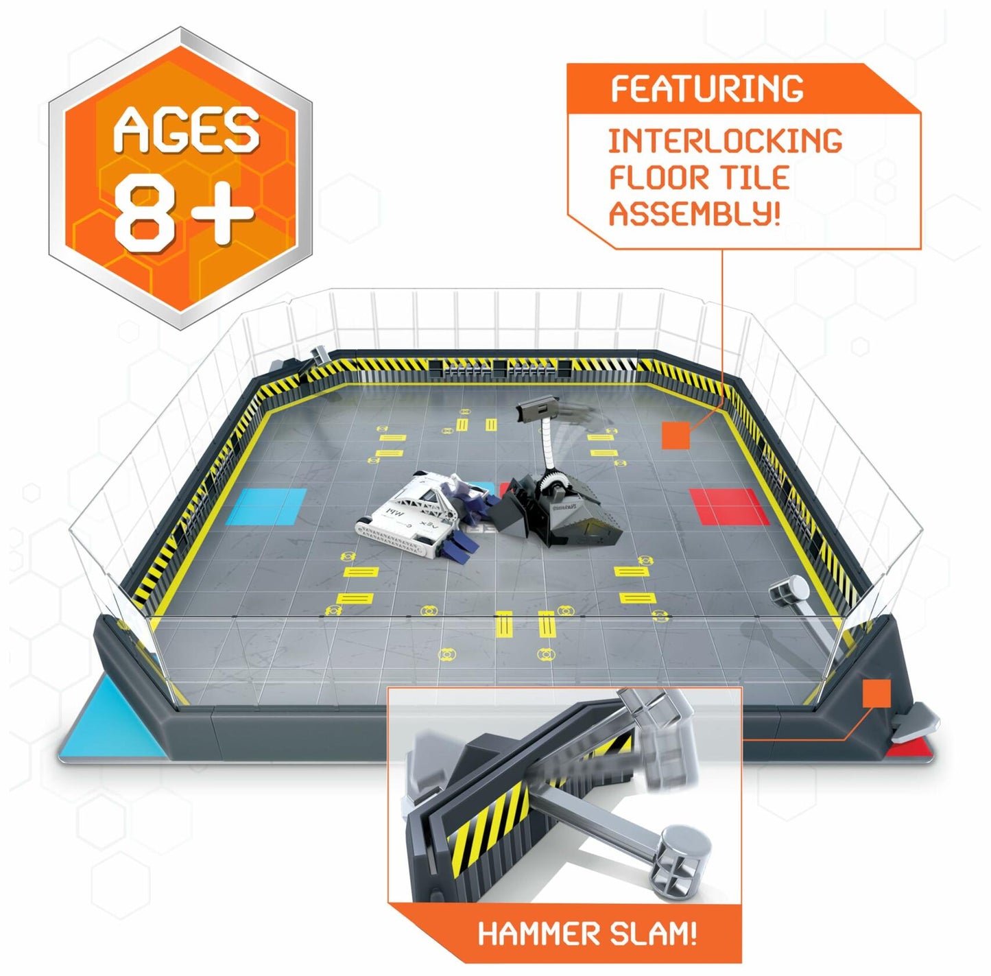 HEX BOTS BattleBots Arena Bite Force & Blacksmith Remote Control Robot Toy