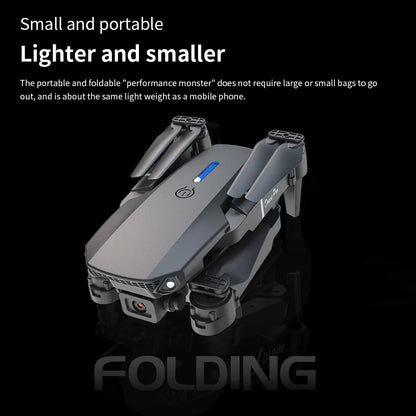 E88 Dual Camera WiFi FPV Drone – Foldable RC Quadcopter with Altitude Hold & Remote Control