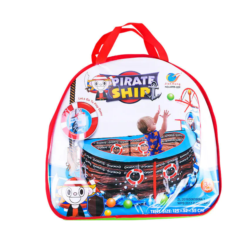 New Pirate Ship Indoor Play Tent with Ball Pit