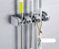 Multifunctional Mop Hook and Holder for Bathroom Door
