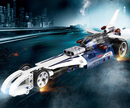 Double Eagle Building Blocks Racing Car Toy Model