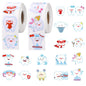 1200 PCS Tooth Shaped Roll StickersTooth Shaped Dental Stickers LaptopWater Bottle Envelopes Party Decorations Supplies Decor DIY Sticker Labels (style2)