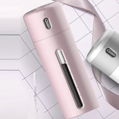 Travel Toiletry Kit with 4-in-1 Bottles and Organizer