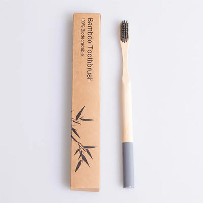 Bamboo Toothbrush with Custom Logo and Kraft Paper Box