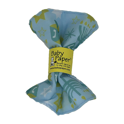 Baby Paper Chanukah Print Sensory Crinkle Toy for Babies & Toddlers | Non-Toxic Washable Great for Baby Showers