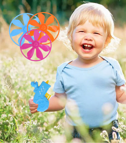 Colorful Flying Saucer Toy Gun for Boys (Educational)