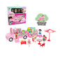 Surprise Dress-Up Doll Playground Toy with Food Truck