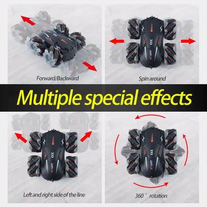 Remote Control Four-Wheel Drive Stunt Car for Kids